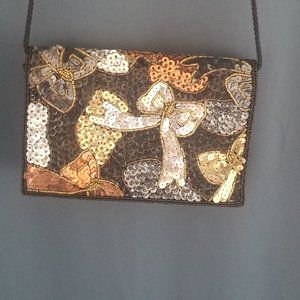 Vintage cocktail/formal clutch/ shoulder purse.